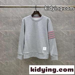 カジュアル 洗練された コットン スウェットシャツ トムブラウン ブランド コピー Tシャツ 偽物 グレーkid26j0511j