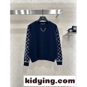 モノグラムミックス ウールニット ルイ・ヴィトン セーター コピー ネイビーkid26OX1LDi