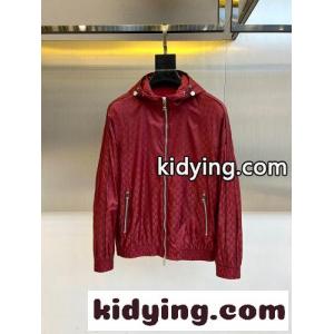 上品 カジュアル GGパターン フード付きジャケット グッチ コピー ジャケット 偽物 レッドkid264LfqKb