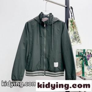 洗練された カジュアル フーデッドジャケット トムブラウン コピー ジャケット 偽物 グレーkid26P5jWDe