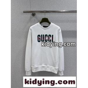 シンプル カジュアル ロゴ スウェットシャツ グッチ スーパーコピー Tシャツ 偽物 コットン ホワイトkid26LveGbe