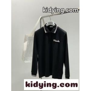 洗練された シンプル 長袖 ポロシャツ モンクレール コピー Tシャツ 偽物 ブラックkid26HH1jiC