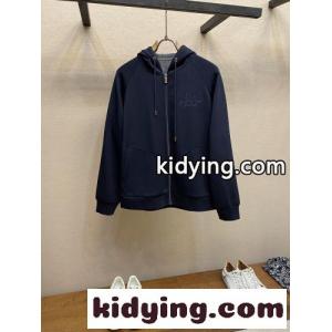 シンプル ジップアップ フーディー クリスチャン・ディオール ブランド コピー パーカー コピー ネイビーkid269LL1be