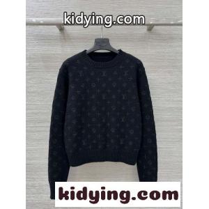 モノグラム ニットプルオーバー ルイ・ヴィトン セーター コピー ブラックkid264TXnue