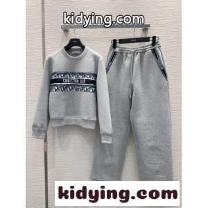 スウェットシャツ＆スウェットパンツ 上下セット クリスチャン・ディオール コピーブランド セットアップ コピー グレーkid26Pz89bm