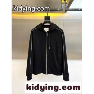 カジュアル ロゴ フード付きジャケット グッチ スーパーコピー ジャケット 偽物 ブラックkid26Tbui0j