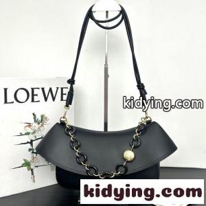 人気 ロエベ ブランド コピー オラ バッグ ミディアム コピー ショルダーバッグ ブラックkid26TL9fyy