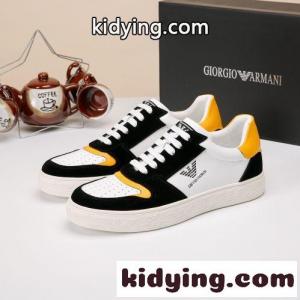 定番 カジュアル 配色 アルマーニ コピー スニーカー 偽物 ローカットスニーカーkid26eCamGD