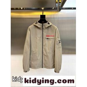 カジュアル 合わせやすい フード付きジャケット プラダ コピーブランド ジャケット 偽物 ベージュkid26yOnGHn
