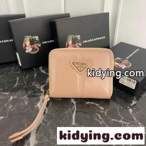 シンプル 上品 コンパクト コインケース プラダ スーパーコピー 財布 コピー ユニセックス ピンクkid26CaGTry
