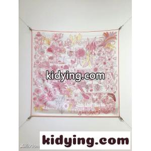 爽やか 人気 エルメス ブランド コピー スカーフ コピー 上品 プリント シルクスカーフ 90x90kid2651XLna