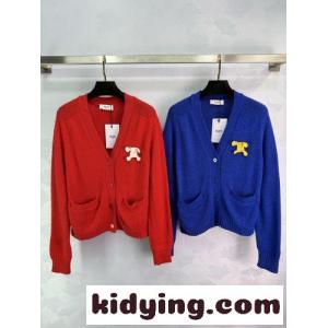 シンプル 可愛い Vネック セリーヌ コピーブランド ニット コピー ウール カーディガンkid26jKf4za