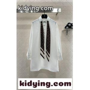 モノグラム スカーフ シャツドレス ルイヴィトン コピーブランド シャツ コピー コットン ホワイトkid26XXrymy