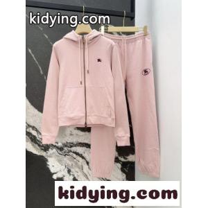 ジップアップパーカー＆スウェットパンツ 2点セット バーバリー ブランド コピー セットアップ コピー ピンクkid26i4vSHb