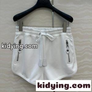 レザーアクセント ジョギングショーツ ルイヴィトン スーパーコピー パンツ コピー ホワイトkid26TDGDKD