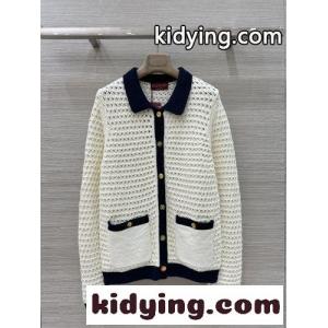 洗練された 透かし編み カーディガン グッチ コピーブランド ニット コピー ホワイトkid26v0jCSz