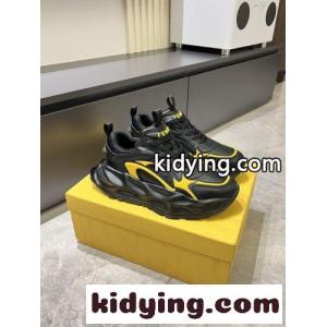お洒落 カジュアル フェンディ コピー スニーカー 偽物 レースアップ メンズシューズkid268DW91D