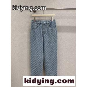 GGデニムジャカード パンツ グッチ コピー ジーンズ コピー レディース デニムパンツkid26nOHLvi