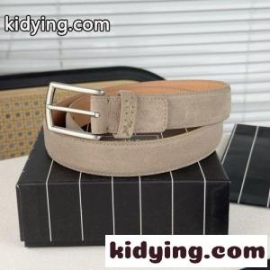 シンプル 上品 スエードベルト エルメネジルド・ゼニア ベルト コピー ベージュkid26u8jCui