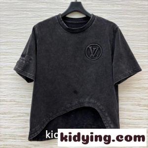 洗練された カジュアル カーブヘム Tシャツ ルイヴィトン コピー スーパーコピー コットンkid260v8Pne