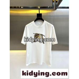 コットン ロゴ入り 半袖Tシャツ バーバリー ブランド コピー Tシャツ 偽物 クルーネック ホワイトkid26uWPPvq