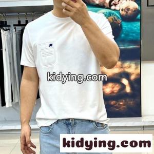 シンプル 上品 クルーネック 半袖Tシャツ バーバリー スーパーコピー Tシャツ 偽物 ホワイトkid26KfKXjy