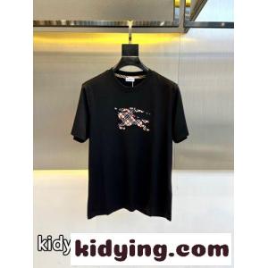 おしゃれ コットン クルーネック バーバリー コピー Tシャツ 偽物 半袖Tシャツ ブラックkid26uS1zeC