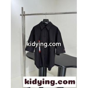 カジュアル ワークウェア ショートスリーブシャツ バレンシアガ ブランド コピー シャツ コピー ユニセックスkid26v8LXDi