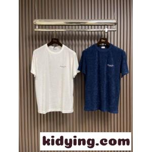 クリスチャン・ディオール コピー Tシャツ 偽物 洗練された クルーネック 半袖Tシャツ コットンkid26nyOX1n