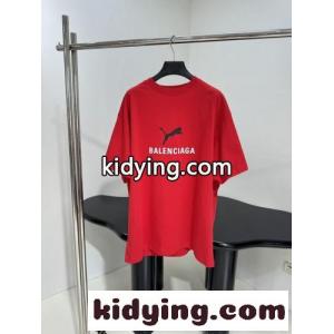 balenciaga コピーブランド×Puma オーバーサイズTシャツ スーパーコピー レッドkid26TzyK9D