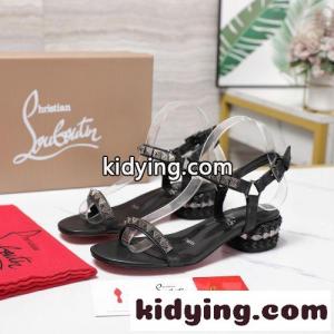 人気 ピラサンド 30 レザーサンダル クリスチャン・ルブタン サンダル コピー ブラックkid26DK1zaa