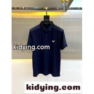洗練された カジュアル プラダ スーパーコピー Tシャツ 偽物 半袖 ポロシャツ ブルーkid26KfC4Xn