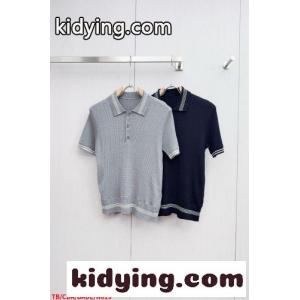 カジュアル トムブラウン ブランド コピー Tシャツ 偽物 ニットポロシャツ 半袖トップスkid26Ca4TXn