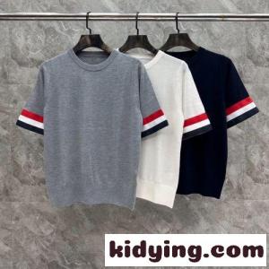 お洒落 カジュアル クルーネック 半袖トップス トムブラウン ブランド コピー Tシャツ 偽物kid26iC0zmy