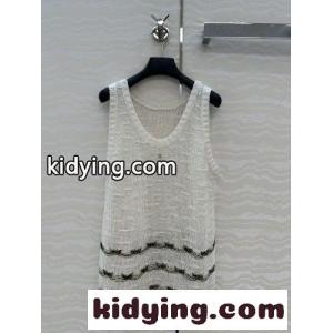 25A 新作 カジュアル ニットトップ シャネル スーパーコピー ニット コピー タンクトップ ホワイトkid26nWXzOz