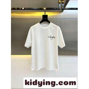 バックプリント クルーネック 半袖Tシャツ ロエベ コピーブランド Tシャツ 偽物 ホワイトkid26b0DCCy