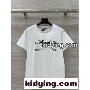 モンクレール コピー Tシャツ 偽物 カジュアル 刺繍入り 半袖Tシャツ クルーネック ホワイトkid26yieuOb