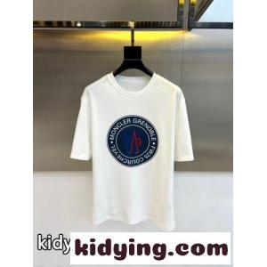 お洒落 サークルロゴ 半袖Tシャツ モンクレール コピー Tシャツ 偽物 ホワイトkid26ryGH5v