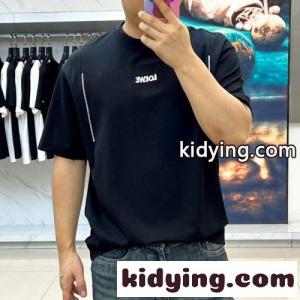 カジュアル 合わせやすい ロエベ ブランド コピー Tシャツ 偽物 半袖トップス ブラックkid26q01vmi