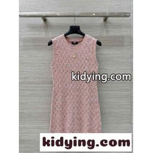 シャネル コピーブランド ワンピース コピー 春夏 シンプル ノースリーブ ニットワンピースkid26Wz4jCa