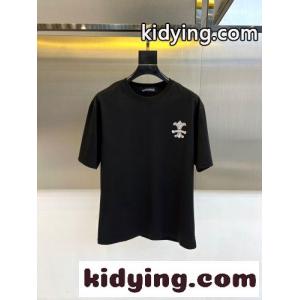 クロムハーツ コピーブランド Tシャツ 偽物 お洒落 プリント 半袖ニット クルーネックkid26Lb8fii