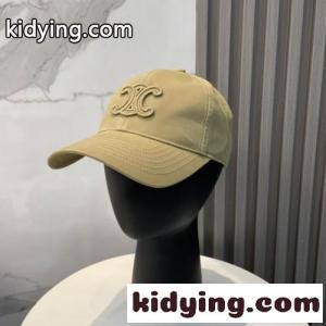 大人気 トリオンフ ベースボールキャップ セリーヌ ブランド コピー キャップ 偽物 ユニセックス カーキkid26Gr0DOv