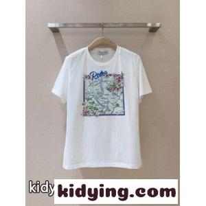 クリスチャン・ディオール スーパーコピー Tシャツ 偽物 おしゃれ プリント クルーネックkid269nimSD