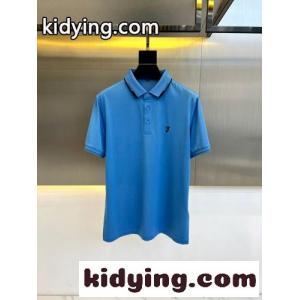 カジュアル コットンピケ 半袖 ポロシャツ バーバリー コピーブランド Tシャツ コピー ブルーkid26LbqueC