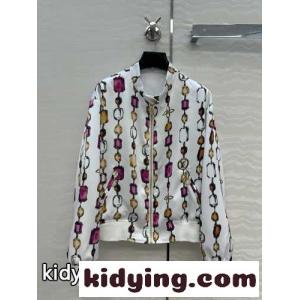 リバーシブル ネックレス ボンバージャケット ルイ・ヴィトン ジャケット コピー ホワイトkid264DaeGv