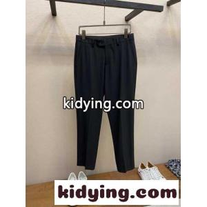 洗練された ビジネススラックス エルメネジルド・ゼニア パンツ 偽物 ブラックkid26P5nG5D