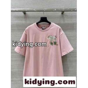 カジュアル おしゃれ モンクレール ブランド コピー Tシャツ コピー コットン クルーネック ピンクkid26bSzq8v