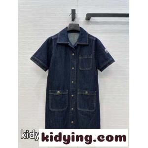 カジュアル デニム シャツドレス モンクレール スーパーコピー ワンピース コピー レディースkid26KnWbey