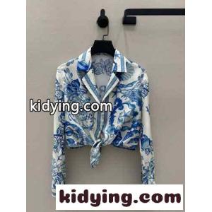 ヴェルサーチ コピーェ シャツ コピー レディース ノット クロップ シルクシャツkid26bWTHvq