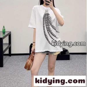 ルーズフィット コットンTシャツ ロエベ スーパーコピー Tシャツ コピー ユニセックス ホワイトkid2691X9ba